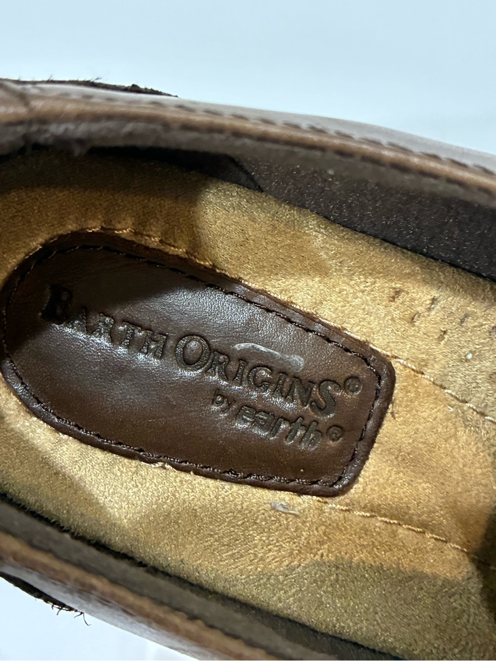 Earth Origins Brown Leather Ankle Boots 10M Buckle 2.5" Heel EUC - Picture 7 of 10